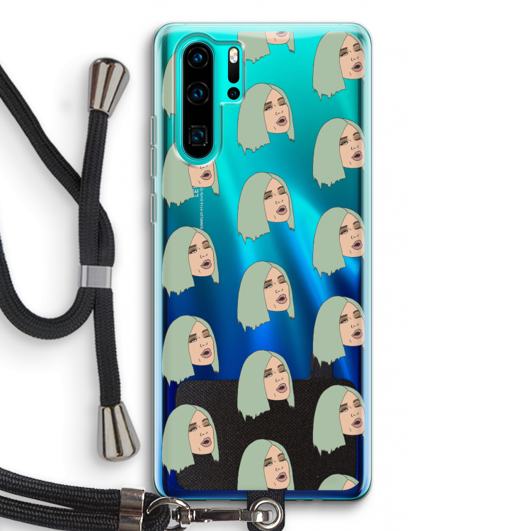 King Kylie: Huawei P30 Pro Transparant Hoesje met koord