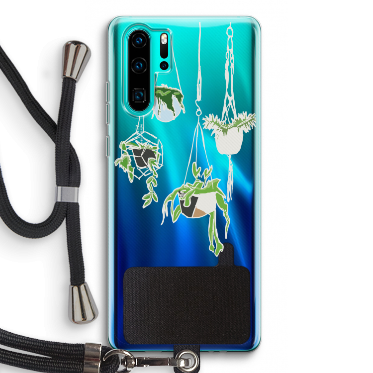 Hang In There: Huawei P30 Pro Transparant Hoesje met koord
