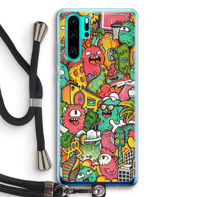 Vexx City: Huawei P30 Pro Transparant Hoesje met koord