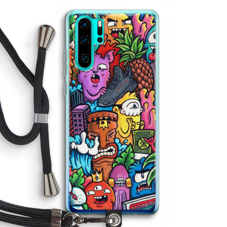 Vexx Mixtape: Huawei P30 Pro Transparant Hoesje met koord