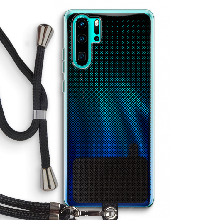 Musketon Halftone: Huawei P30 Pro Transparant Hoesje met koord