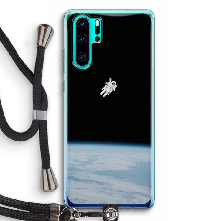Alone in Space: Huawei P30 Pro Transparant Hoesje met koord