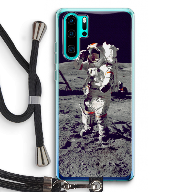 Spaceman: Huawei P30 Pro Transparant Hoesje met koord