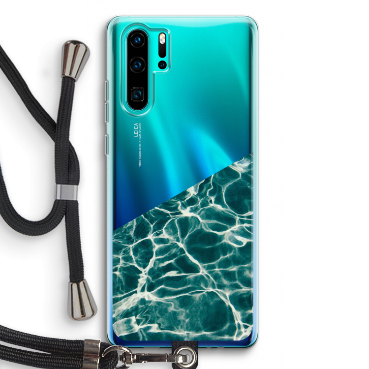 Weerkaatsing water: Huawei P30 Pro Transparant Hoesje met koord