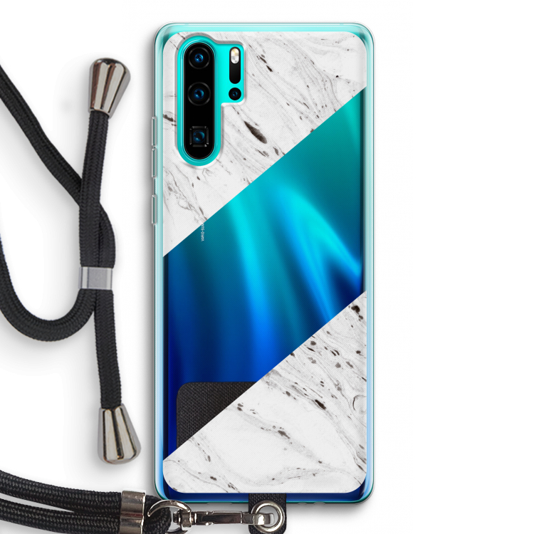 Biggest stripe: Huawei P30 Pro Transparant Hoesje met koord