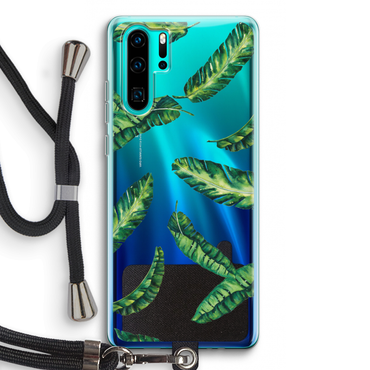 Lange bladeren: Huawei P30 Pro Transparant Hoesje met koord