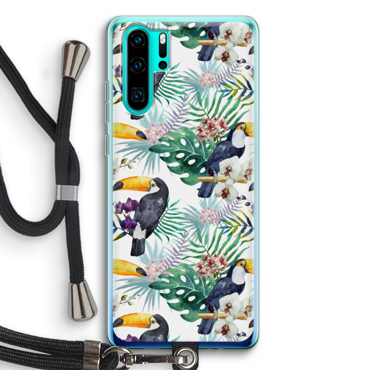 Tukans: Huawei P30 Pro Transparant Hoesje met koord