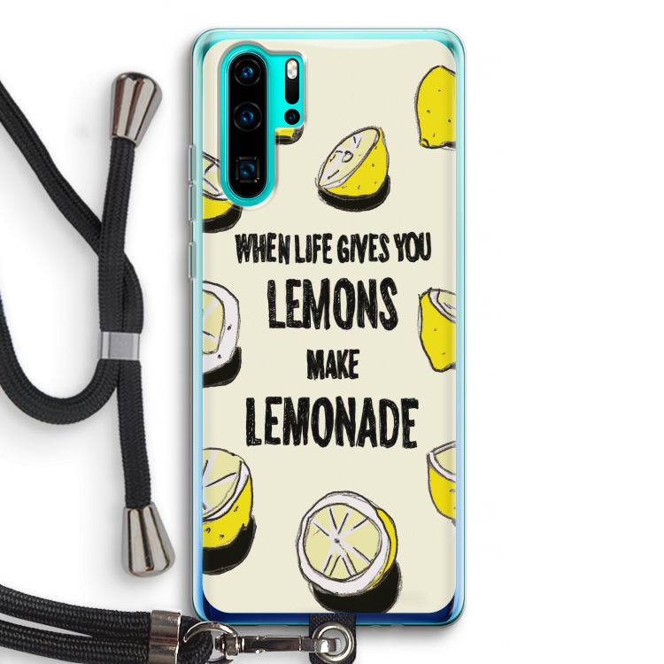Lemonade: Huawei P30 Pro Transparant Hoesje met koord