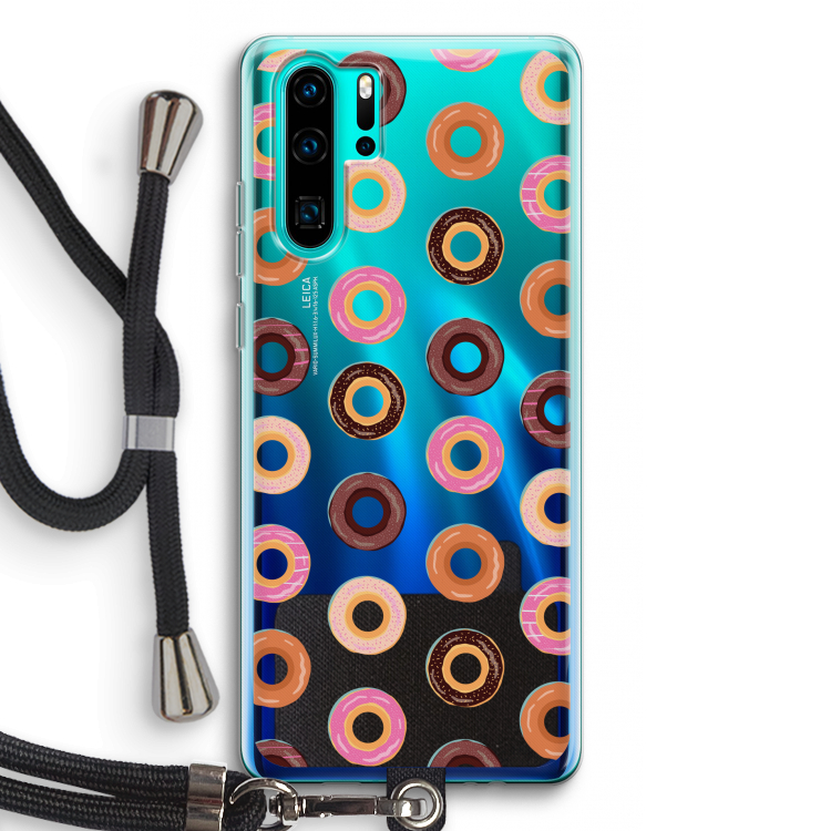 Donuts: Huawei P30 Pro Transparant Hoesje met koord