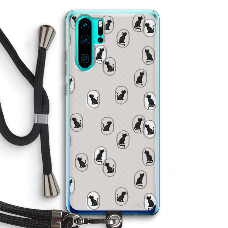 Miauw: Huawei P30 Pro Transparant Hoesje met koord