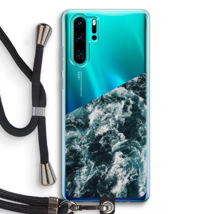Zee golf: Huawei P30 Pro Transparant Hoesje met koord