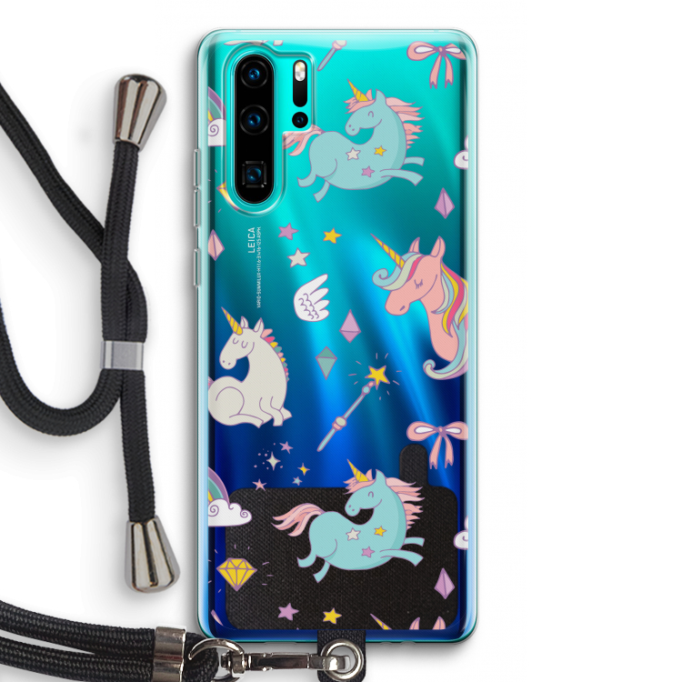 Fantasiewereld: Huawei P30 Pro Transparant Hoesje met koord
