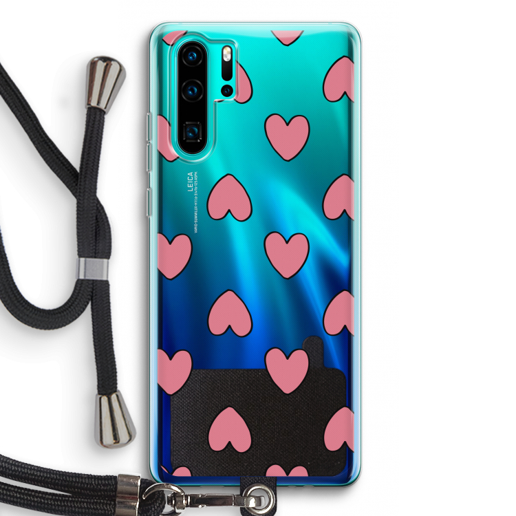 Ondersteboven verliefd: Huawei P30 Pro Transparant Hoesje met koord