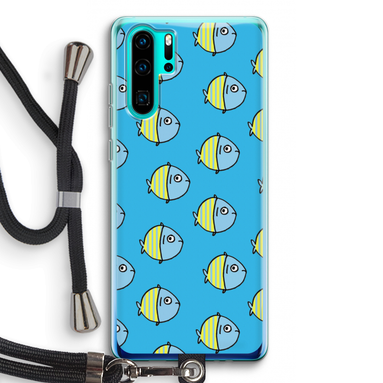 Visjes: Huawei P30 Pro Transparant Hoesje met koord