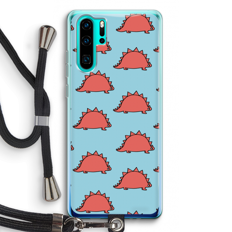 Dinosawrr: Huawei P30 Pro Transparant Hoesje met koord