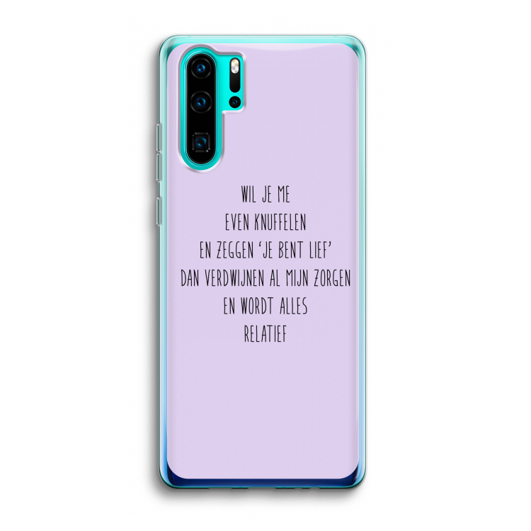 Relatief: Huawei P30 Pro Transparant Hoesje