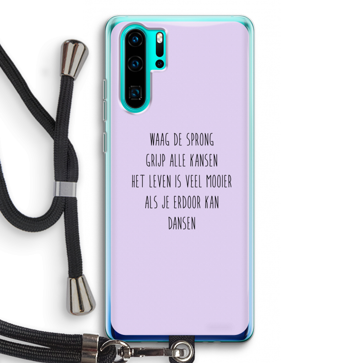 Sprong: Huawei P30 Pro Transparant Hoesje met koord
