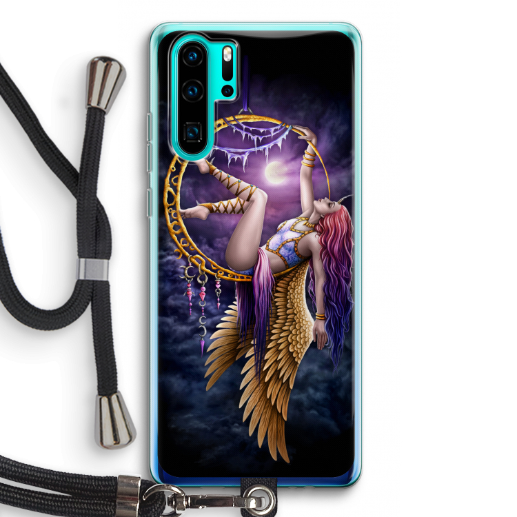 Aerial Angel: Huawei P30 Pro Transparant Hoesje met koord