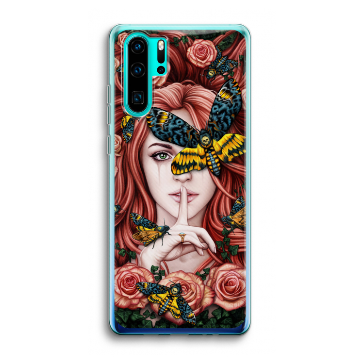 Lady Moth: Huawei P30 Pro Transparant Hoesje