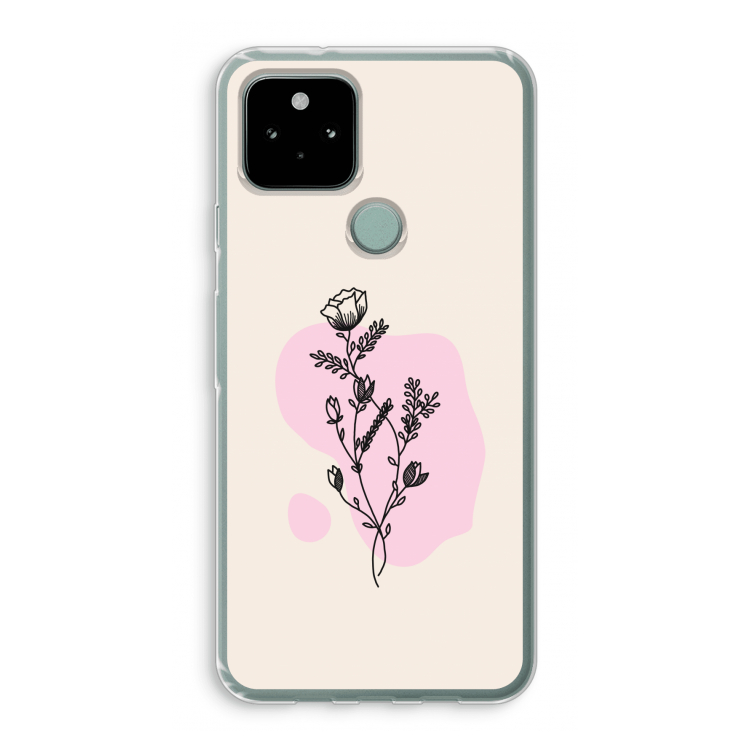 Roses are red: Google Pixel 5 Transparant Hoesje