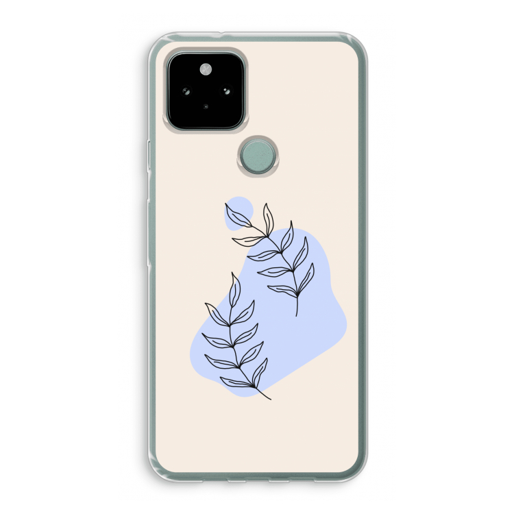 Leaf me if you can: Google Pixel 5 Transparant Hoesje