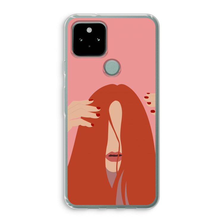 Woke up like this: Google Pixel 5 Transparant Hoesje