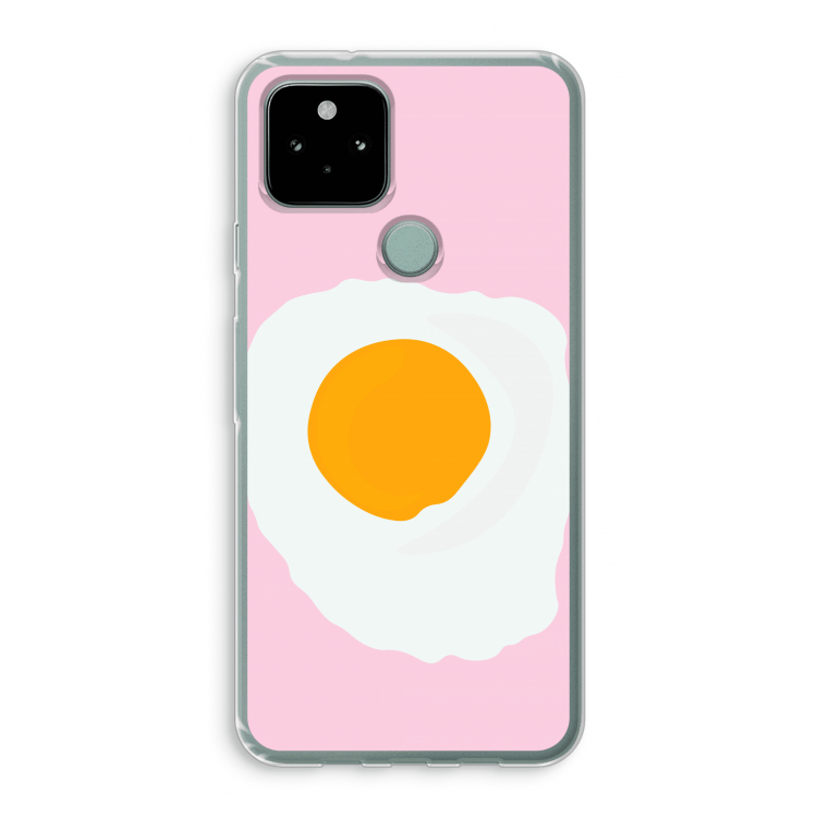Sunny side up: Google Pixel 5 Transparant Hoesje