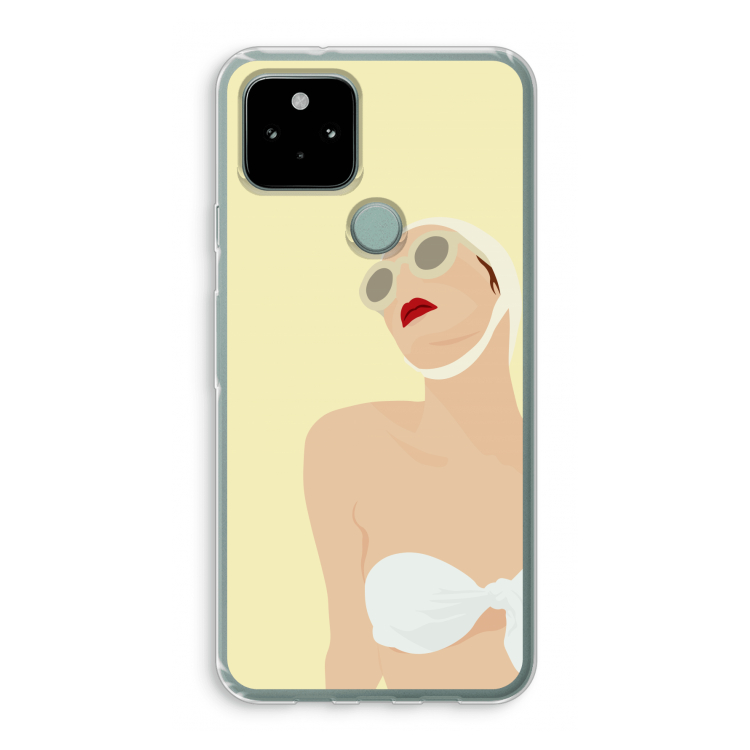 Summer: Google Pixel 5 Transparant Hoesje
