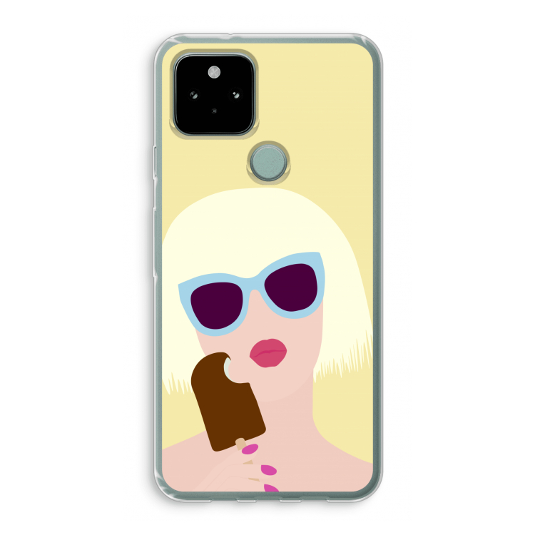 Ice cream: Google Pixel 5 Transparant Hoesje