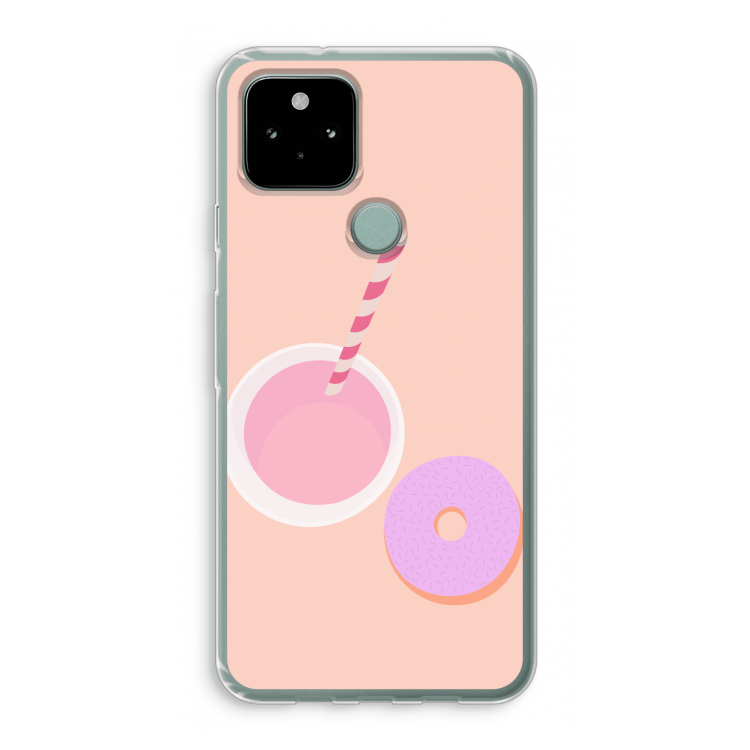 Donut: Google Pixel 5 Transparant Hoesje