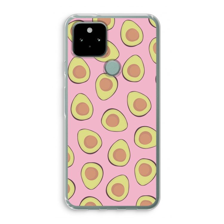 Dancing avocados: Google Pixel 5 Transparant Hoesje