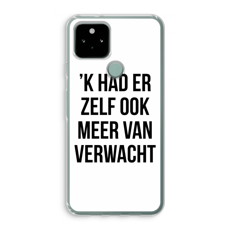Meer verwacht: Google Pixel 5 Transparant Hoesje