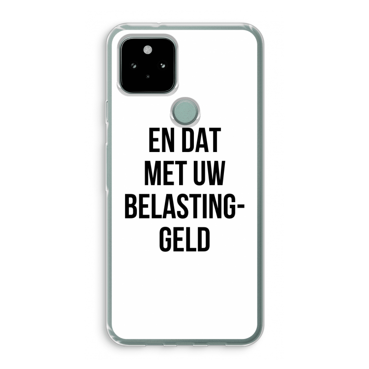Belastinggeld: Google Pixel 5 Transparant Hoesje