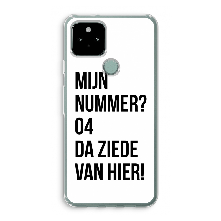 Da ziede van hier: Google Pixel 5 Transparant Hoesje