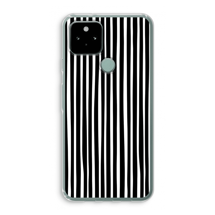 Stripes: Google Pixel 5 Transparant Hoesje