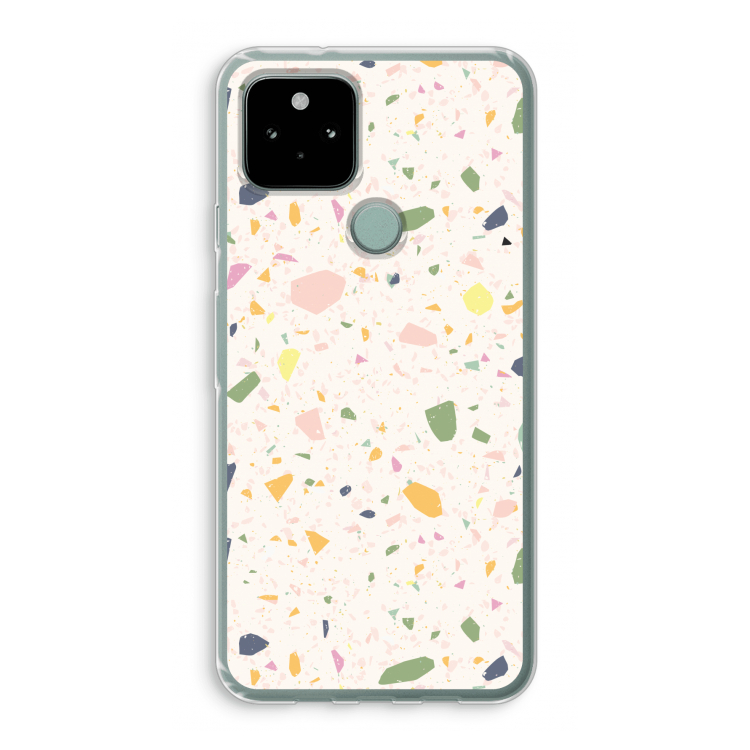 Terrazzo N°21: Google Pixel 5 Transparant Hoesje