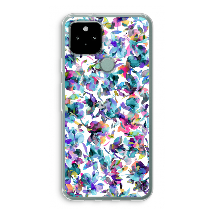 Hibiscus Flowers: Google Pixel 5 Transparant Hoesje