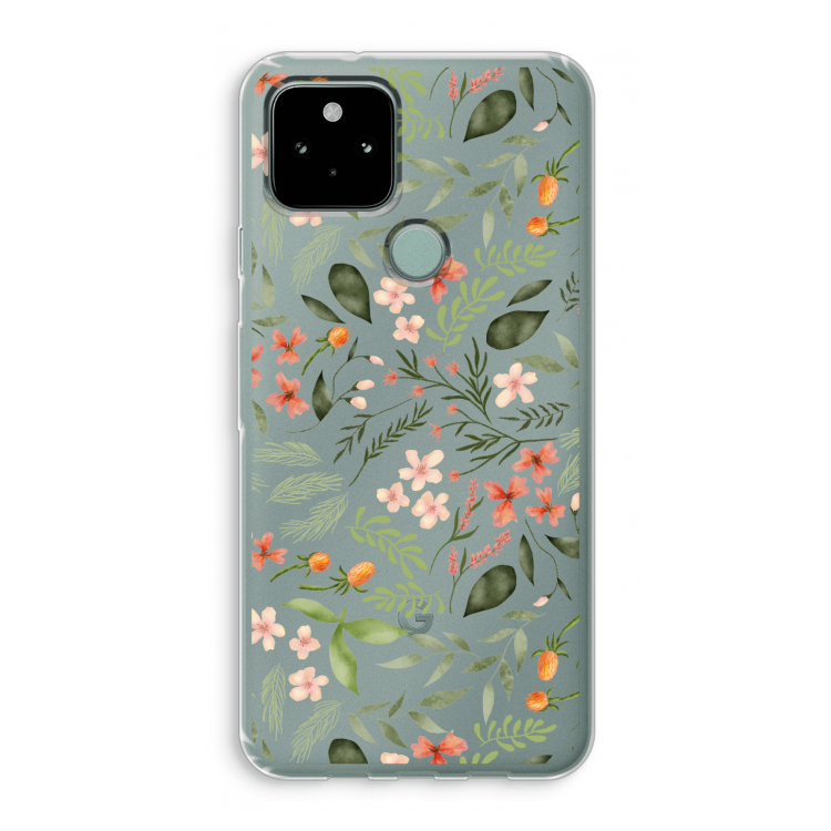 Sweet little flowers: Google Pixel 5 Transparant Hoesje
