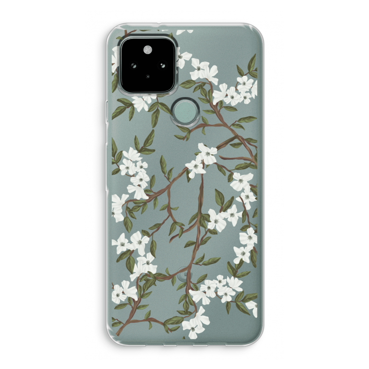 Blossoming spring: Google Pixel 5 Transparant Hoesje