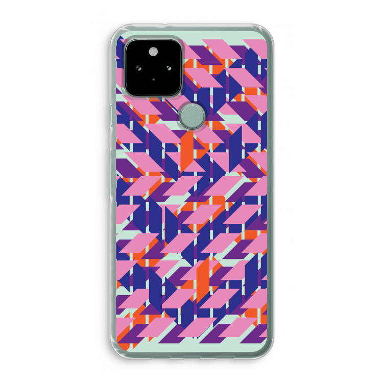 Skew Blush 3: Google Pixel 5 Transparant Hoesje