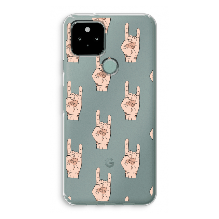 Rock: Google Pixel 5 Transparant Hoesje