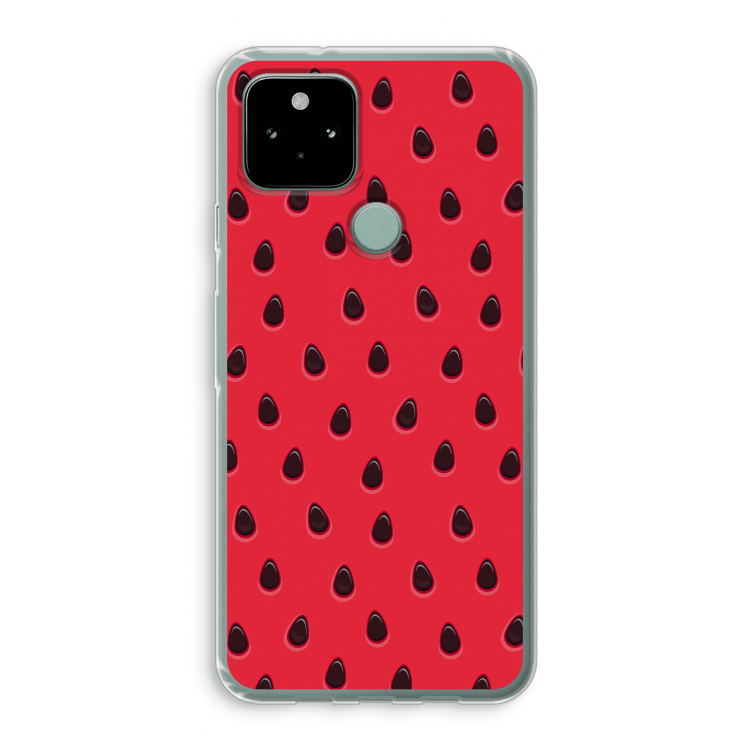 Watermelon: Google Pixel 5 Transparant Hoesje