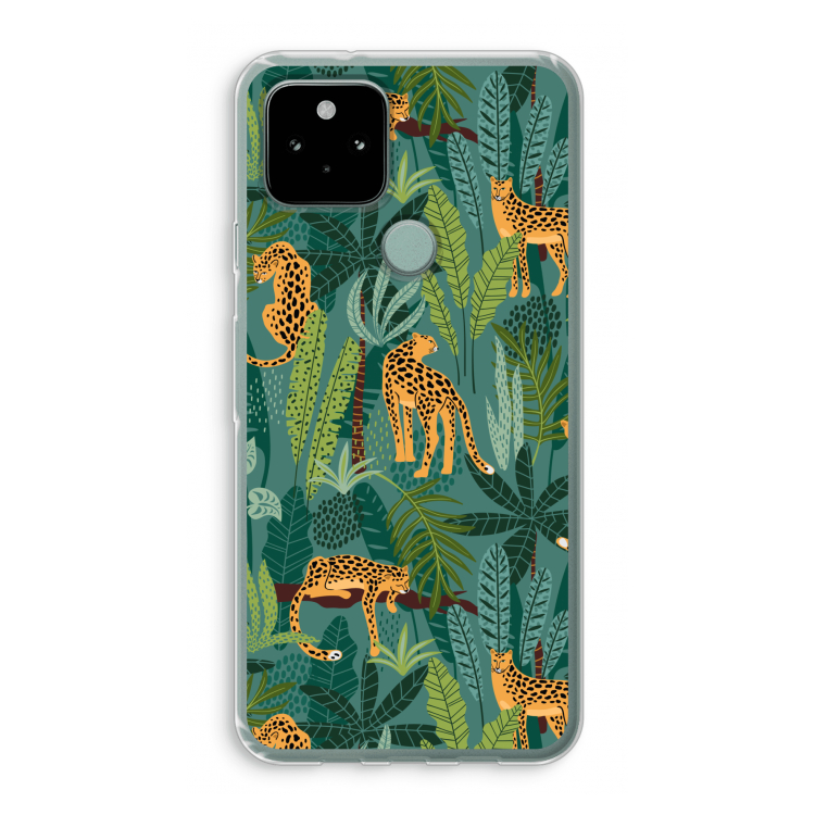 Luipaard 2: Google Pixel 5 Transparant Hoesje