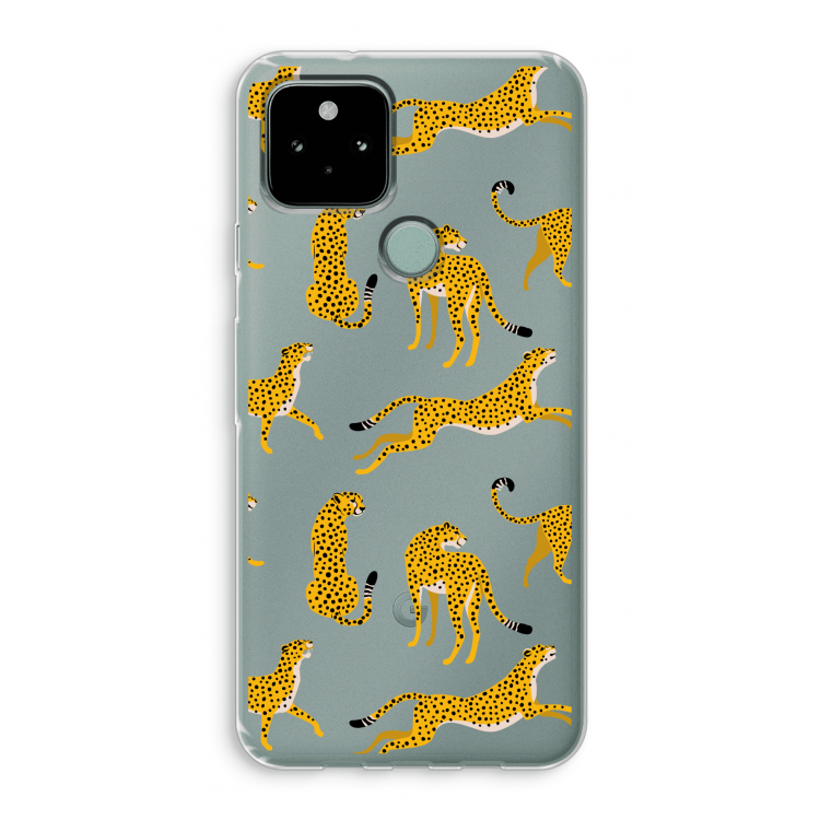 Luipaard: Google Pixel 5 Transparant Hoesje