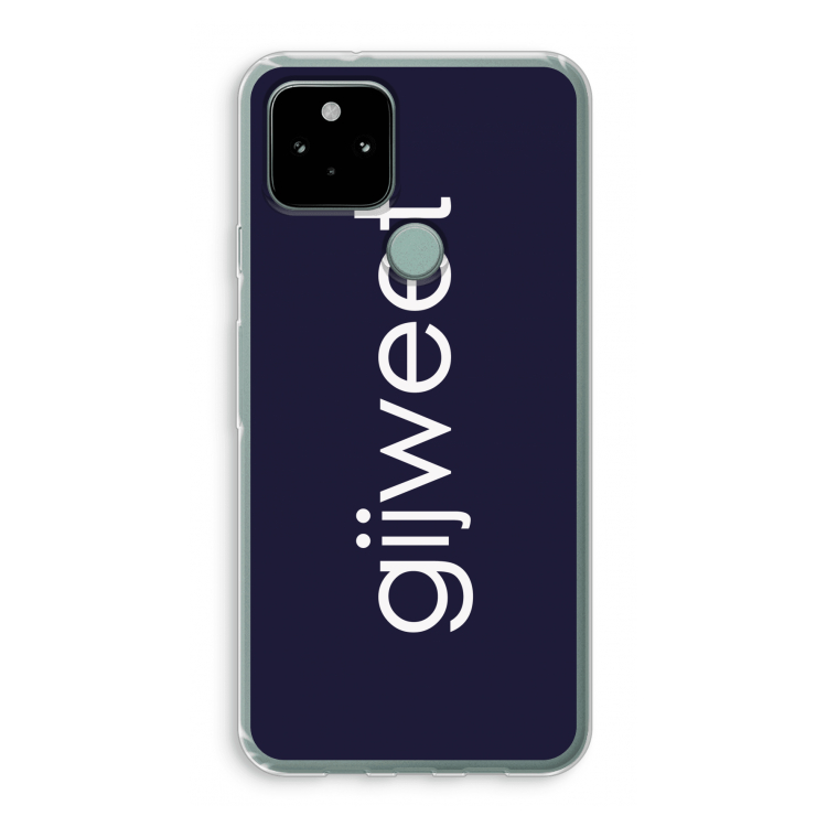 Gijweet: Google Pixel 5 Transparant Hoesje