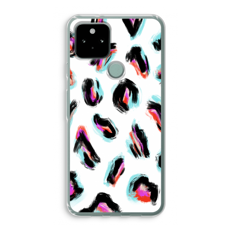 Cheetah color: Google Pixel 5 Transparant Hoesje