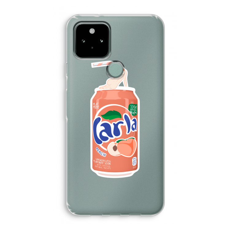 S(peach)less: Google Pixel 5 Transparant Hoesje