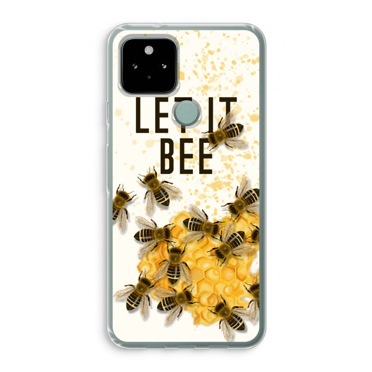 Let it bee: Google Pixel 5 Transparant Hoesje