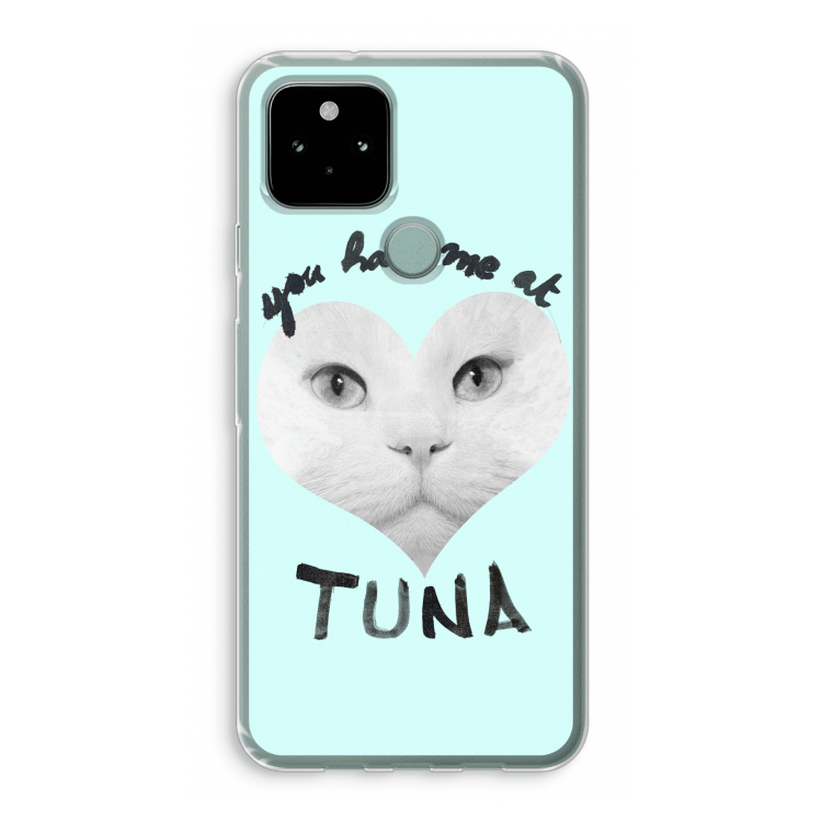 You had me at tuna: Google Pixel 5 Transparant Hoesje