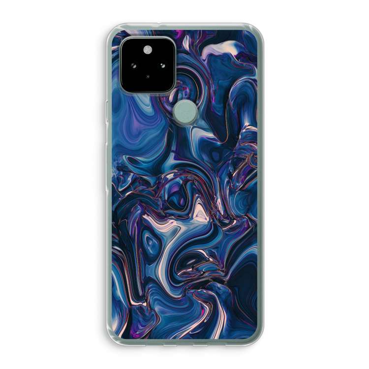 Mirrored Mirage: Google Pixel 5 Transparant Hoesje